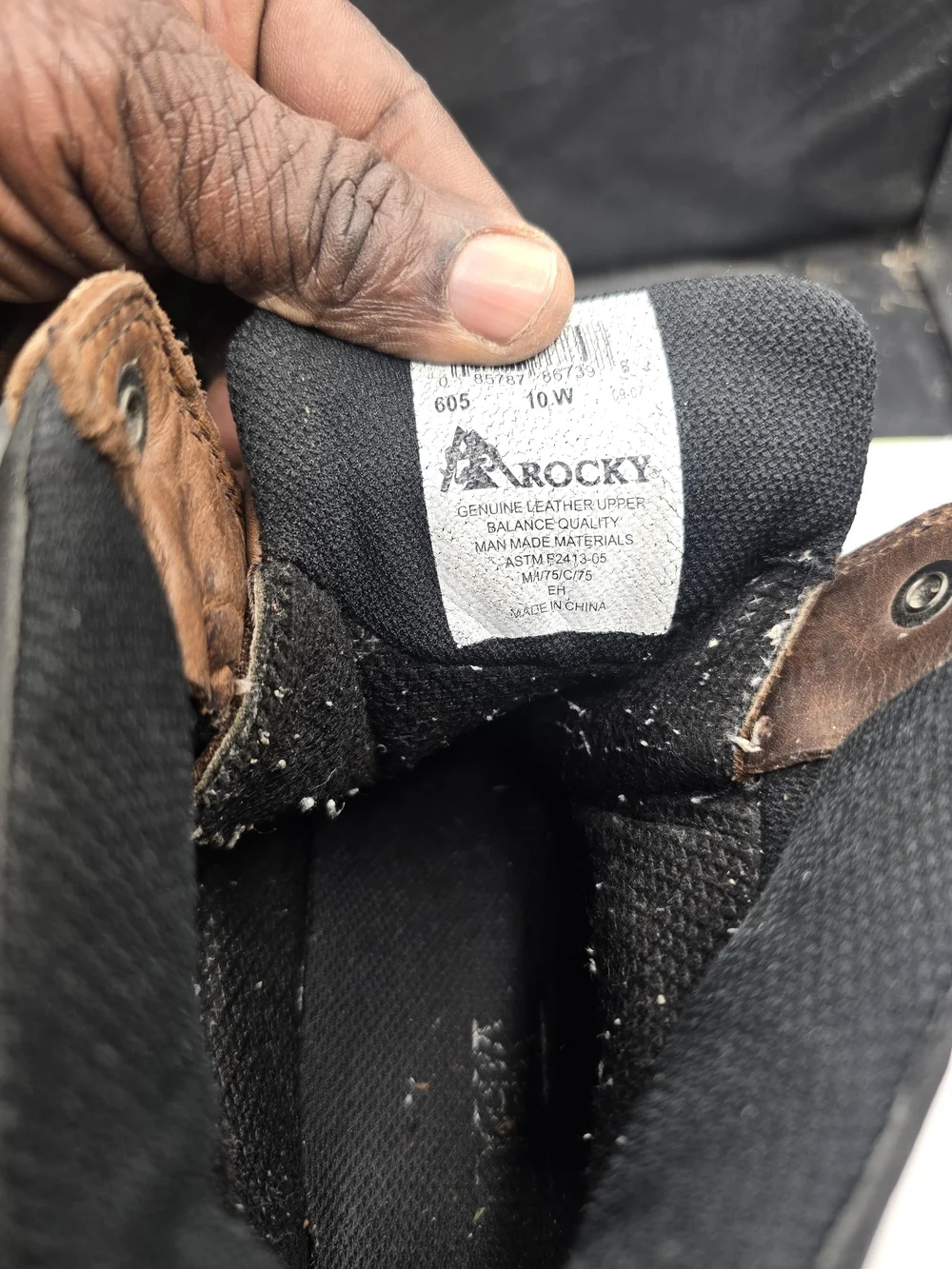Rocky Brown and Black Chukka Work Boots